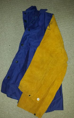 Weldas Welding Jacket with Leather Sleeves SZ XL