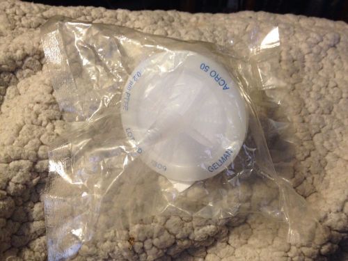 GELMAN LABORATORY 1309 HYDROPHOBIC FILTER ACRO 50 0.2 UM PTFE