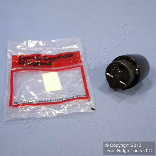 Pass &amp; Seymour Straight Blade Connector Plug 250V 15A 6-15R Single Phase 5669-BK