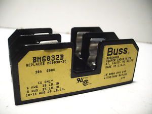 BUSSMANN BM6032B QUANTITY! 30A 600V FUSE HOLDER