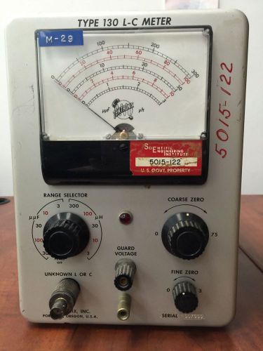 TEKTRONIX TYPE 130 L-C METER   WORKS!!!