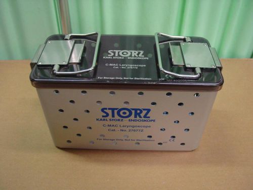 Karl Storz C-MAC  Laryngoscope storage Container 27677z Case Tray