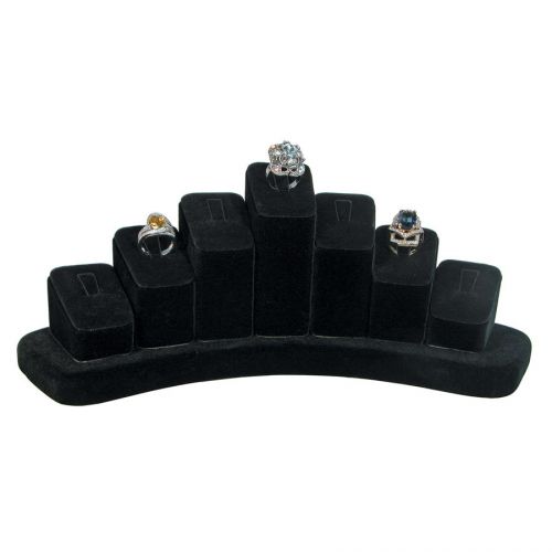 8 Pcs RING DISPLAY RISERS JEWELRY DISPLAY RING ORGANIZER BLACK RING DISPLAY