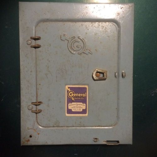 GENERAL 60A Fuse Box Panel Cover Cat No. 610 120/240V