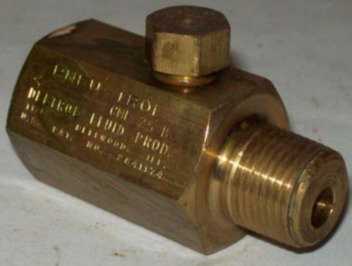 Deltrol Pneutrol 3/8&#034; Brass 2000 PSI Check Valve CMF25B