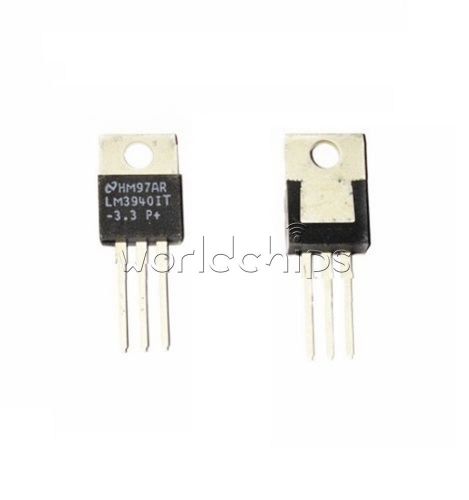 2PCS LM3940IT-3.3 LM3940IT IC REG LDO 3.3V 1A TO220 NEW