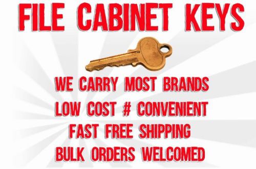 File Cabinet Keys Cut To Code LL226-LL427 1x01-2X99 101E-225E 1X1-7X6 1A1-9A1