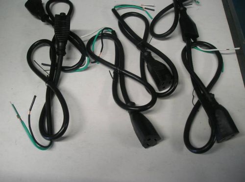 (Female) Power Cord Laundry Drop  SJTW 16/3C Lot of 6