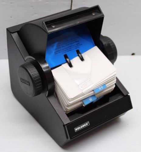 Black ROLODEX 2x4 500 CARD ROTARY FILE Model 2254D