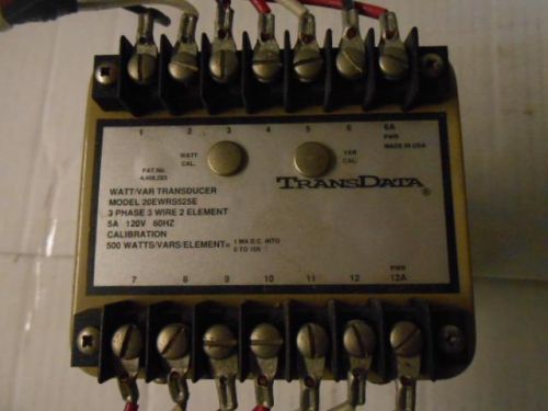 USED TRANSDATA 20EWRS525E TRANSDUCER