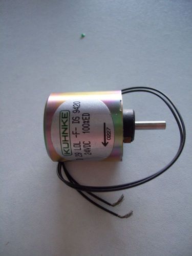 Kuhnke rotary solenoid d 29-lol-f-ds9420- 24v dc-100% ed for sale