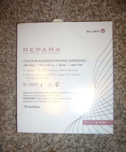 REPARA CALCIUM ALGINATE WOUND DRESSINGS 4 in. X 4.5 in. 3 dressings