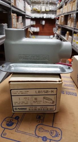 APPLETON LB150-M 1-1/2&#034; MALLEABLE IRON CONDUIT BODY  L153