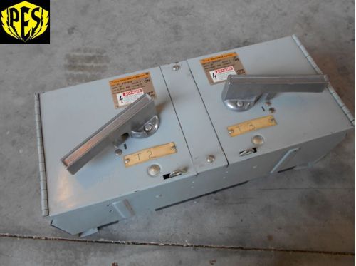 SIEMENS ITE V7E3622 3 POLE 60 AMP 600V FUSED PANELBOARD TWIN SWITCH VACU-BREAK