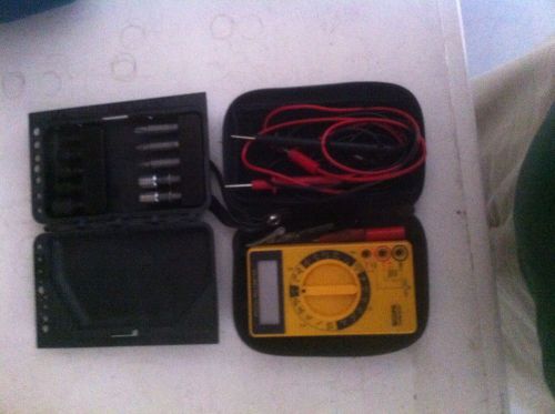 Pocket Multimeter with belt-looped Carrying Case +  Socket Set