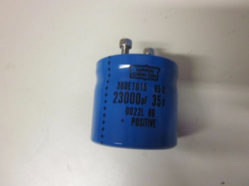 CAPACITOR, ELECTROLYTIC 23000 UF-35V , 2&#034;dia x 2.25&#034;ht, NIPPON CHEMI-CON