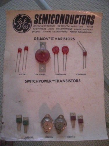 GE Semiconductors MOV II Varistor Package NEW nad Switch Transistors