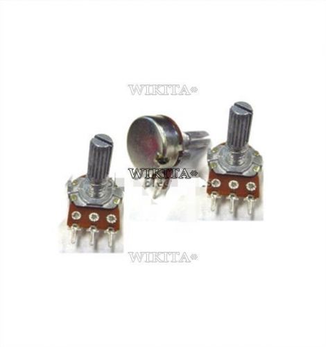 10 pcs 50k ohm linear taper rotary potentiometer panel pot b50k 15mm #4367842