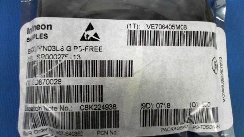 145-PCS N-CHANNEL 30V 71A INFINEON BSC057N03LS G 057N03 BSC057N03LSG