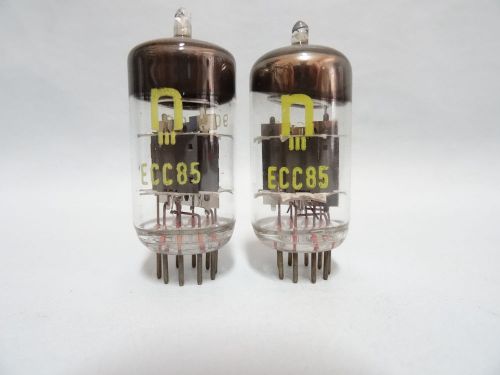 PAIR RFT ECC85 = 6AQ8 = B719 = 6L12 Double Triode Vintage Tube NOS !!