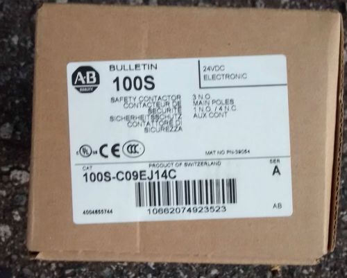 Allen Bradley Safety Contactor 100S-C09E J14C