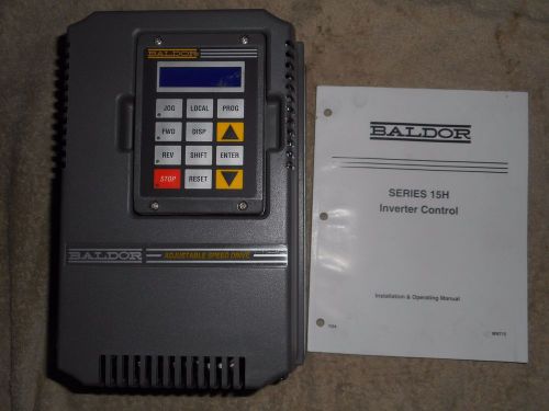 NEW BALDOR ID15H201-E  2HP 230VAC DRIVE WITH KEYPAD SERIES 15H