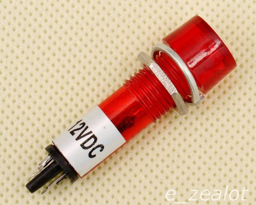 Red LED 10MM MINI PILOT LIGHT 12V DC Signal Light XD10-3