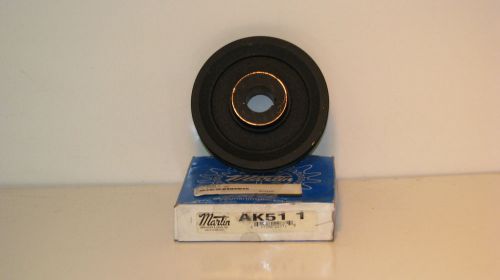AK51 Martin Pulley Sheave, 3L/4L Belt Section, 1 Groove, 1&#034; Bore, 4.95&#034; OD