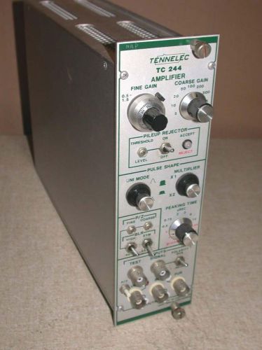 Tennelec TC-244 Adjustable Amplifier NIM Oxford Canberra Nuclear Ortec FreeS&amp;H