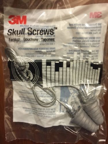 3m Skull Screws Earplugs New Lot Of 15