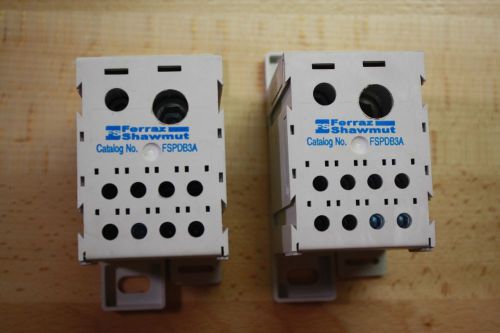 Ferraz shamut fspdb3a finger safe power distribution block *lot of two* for sale