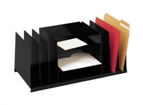 MMF / Steelmaster Desk Organizer 21-1/2Inch X 11Inch X 8-3/8Inch Black 2643DOBK