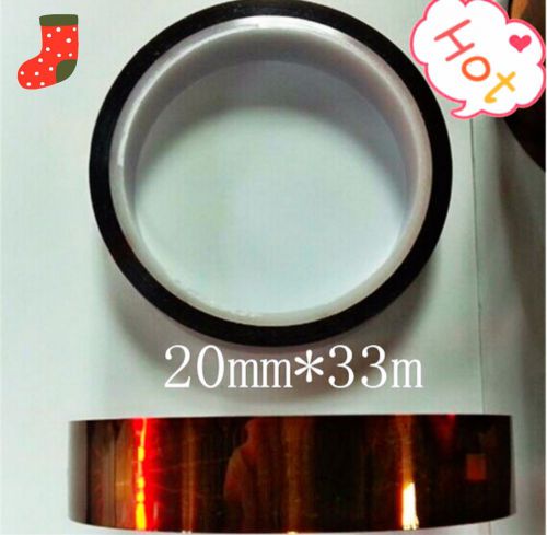 20mm X 100ft 33m US Seller Kapton Tape BGA High Temperature Heat Resistant Gold