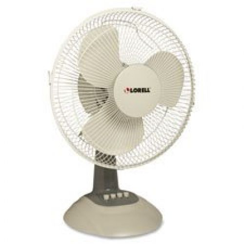 Desk Fan, 12 Oscillating, 11-5/12x13-15/16x19-21/43,LGY