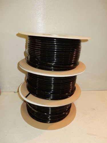 Lot of (3) Reels IAPD Linerar Low Density Polyethlene Tubing, Bk, .250&#034;ID x 500&#039;