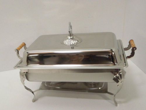 Thunder group slrcf8532 8-quart chafer with wood handles - cosmetic flaws for sale