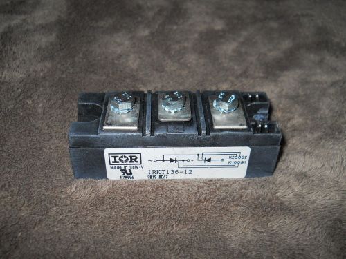 International rectifier irkt136-12 dual thrystor scr power module, 1200v, 135a for sale