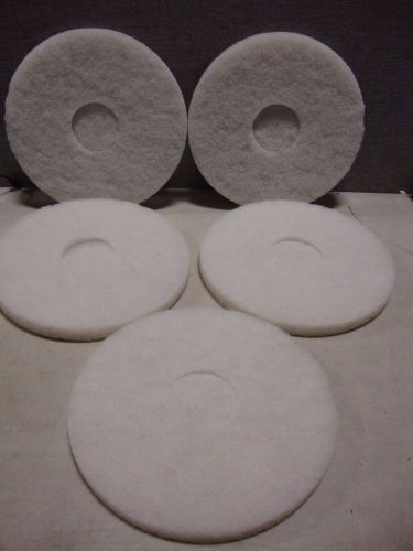 3M 4100 White Super Polish Pads 175 to 600 RPM, 5 Pads