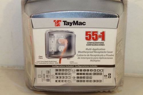 Taymac mm2410c 2-gang in-use  55 in 1 in-use cover, 2-3/4&#034; deep, clear for sale