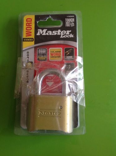 Master Lock 175DWD 4-Digit Set-Your-Own Word Combination Padlock