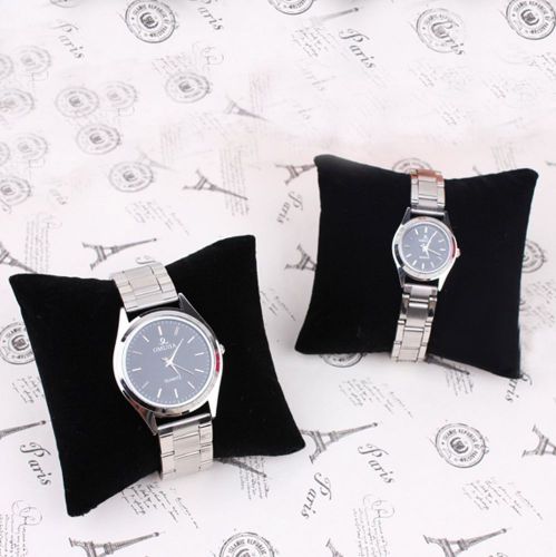 5 Lot Blk Velvet Bracelet Watch Jewelry Pillow Display