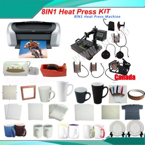 Flat Heat Press Plate Hap Cap Latte Mug Printer CISS T-shirt Sublimation Press