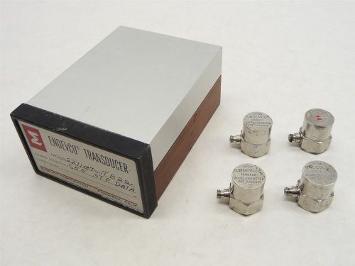 LOT 4 ENDEVCO 2271M7 TRANSDUCER PIEZOELECTRIC ACCELEROMETER CALIBRATION 2271-M7