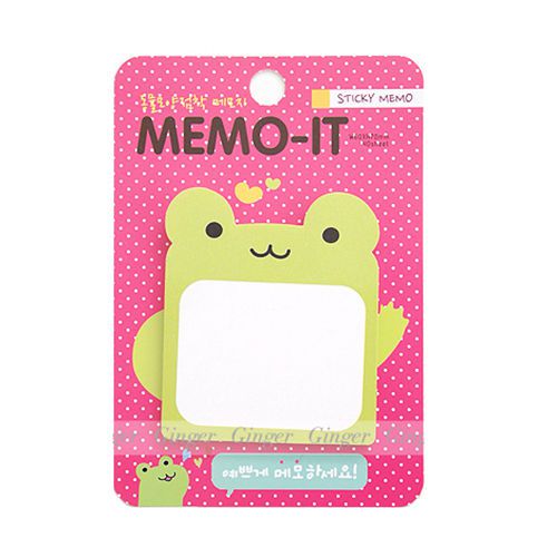 Cute Frog Animal Memo It Sticky Notes Sticker Bookmark Index Post It Pads Flags