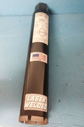 NEW 2.5&#034; Diamond Coring Bit - Laser Welded - Cobalt Segmented Pro-Series