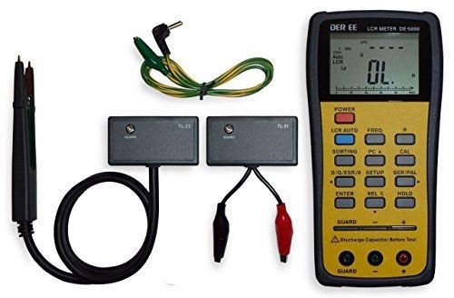 DE-5000 Handheld LCR Meter with accessories