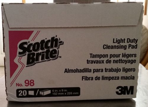 SCOTCH-BRITE LIGHT DUTY CLEANSING PAD ** 20/CASE**