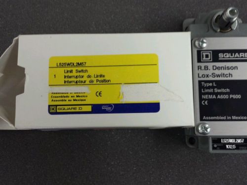 Square d limit switch # l525wdl2m57 for sale