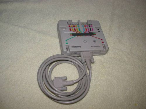 Philips M1700 69501 patient ECG lead aquisition module w/o lead cables free ship