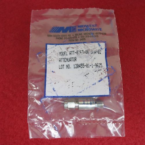 Midwest Microwave ATT 0263 06 SMA 02 DC-18 GHz 6dB Attenuator (New)